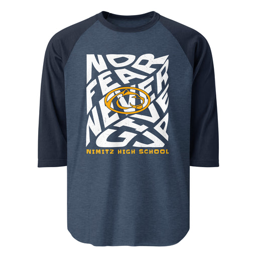 Nimitz High School Cougars Unisex 3/4 Sleeve Raglan T-shirt 236