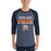 Man wearing Seven Lakes High School Spartans Unisex 3/4 sleeve Raglan T-shirt 024