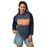Woman wearing Seven Lakes High School Spartans Unisex 3/4 sleeve Raglan T-shirt 098