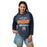 Woman wearing Seven Lakes High School Spartans Unisex 3/4 sleeve Raglan T-shirt 034
