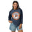 Woman wearing Seven Lakes High School Spartans Unisex 3/4 sleeve Raglan T-shirt 203