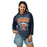Woman wearing Seven Lakes High School Spartans Unisex 3/4 sleeve Raglan T-shirt 213