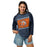 Woman wearing Seven Lakes High School Spartans Unisex 3/4 sleeve Raglan T-shirt 223