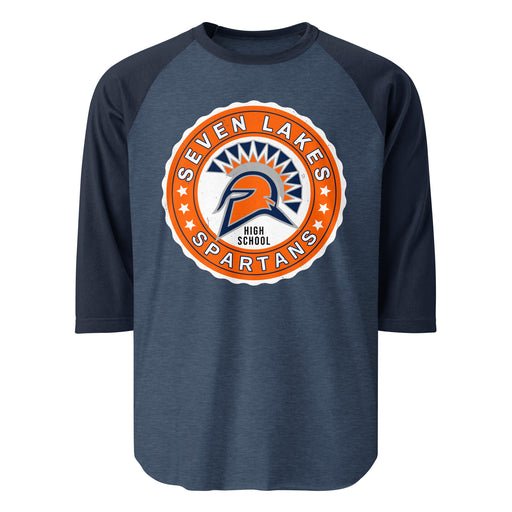 Seven Lakes High School Spartans Unisex 3/4 sleeve Raglan T-shirt 216