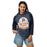 Woman wearing Seven Lakes High School Spartans Unisex 3/4 sleeve Raglan T-shirt 219