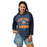 Woman wearing Seven Lakes High School Spartans Unisex 3/4 sleeve Raglan T-shirt 221