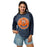 Woman wearing Seven Lakes High School Spartans Unisex 3/4 sleeve Raglan T-shirt 215