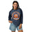 Woman wearing Seven Lakes High School Spartans Unisex 3/4 sleeve Raglan T-shirt 220