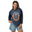 Woman wearing Seven Lakes High School Spartans Unisex 3/4 sleeve Raglan T-shirt 229