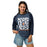 Woman wearing Seven Lakes High School Spartans Unisex 3/4 sleeve Raglan T-shirt 236