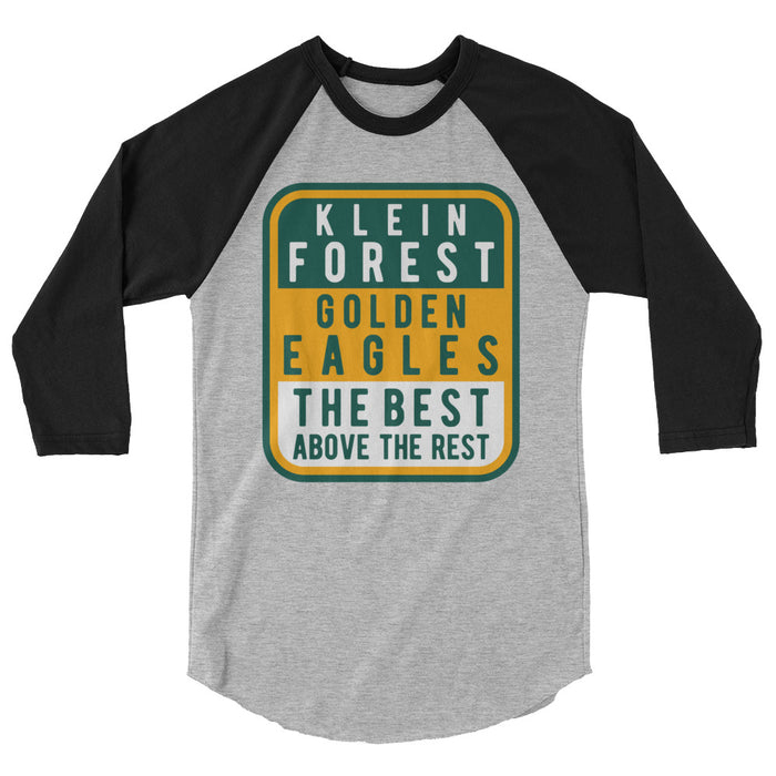 Klein Forest High School Unisex 3/4 Sleeve Raglan T-shirt 01