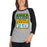 Woman wearing a Klein Forest High School Unisex 3/4 Sleeve Raglan T-shirt 01