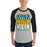 Man wearing a Klein Forest High School Unisex 3/4 Sleeve Raglan T-shirt 01