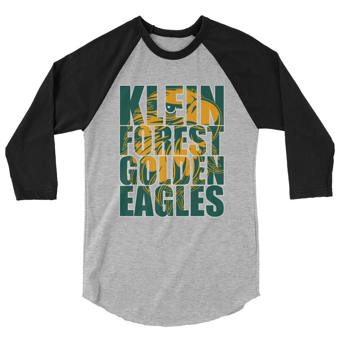 Klein Forest High School Unisex 3/4 Sleeve Raglan T-shirt 20