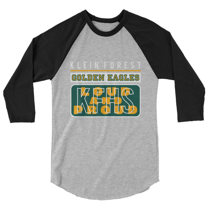 Klein Forest High School Unisex 3/4 Sleeve Raglan T-shirt 86