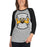 Woman wearing Hastings High School Bears Unisex 3/4 sleeve Raglan T-shirt 207