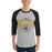 Man wearing Hastings High School Bears Unisex 3/4 sleeve Raglan T-shirt 211