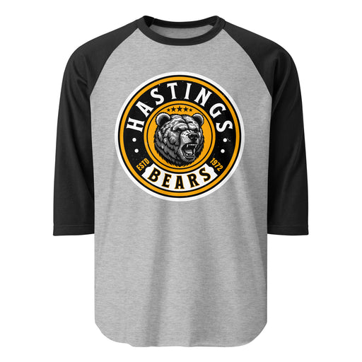 Hastings High School Bears Unisex 3/4 sleeve Raglan T-shirt 220