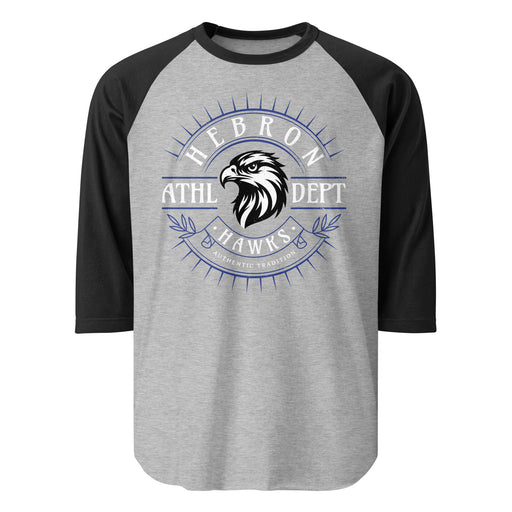 Hebron High School Hawks Unisex 3/4 sleeve Raglan T-shirt 201