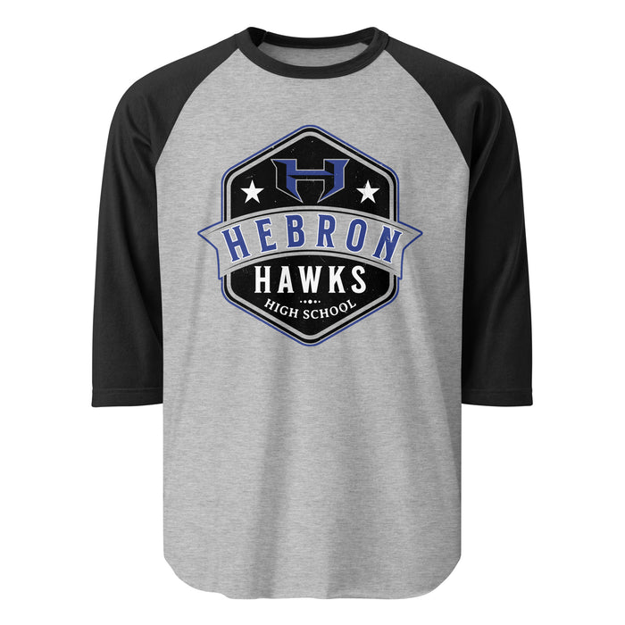 Hebron High School Hawks Unisex 3/4 sleeve Raglan T-shirt 209