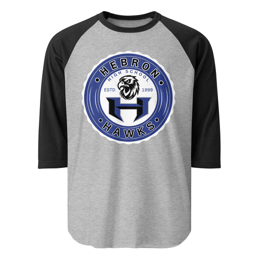 Hebron High School Hawks Unisex 3/4 sleeve Raglan T-shirt 216