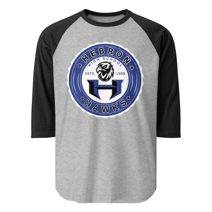 Hebron High School Hawks Unisex 3/4 sleeve Raglan T-shirt 216