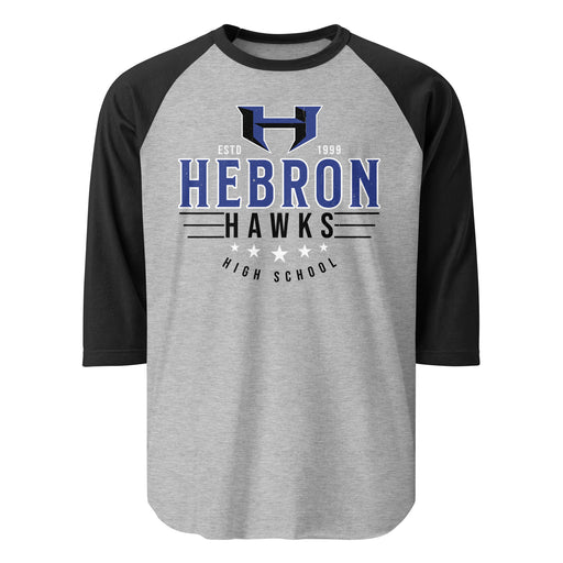 Hebron High School Hawks Unisex 3/4 sleeve Raglan T-shirt 217