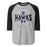 Hebron High School Hawks Unisex 3/4 sleeve Raglan T-shirt 218