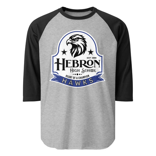 Hebron High School Hawks Unisex 3/4 sleeve Raglan T-shirt 219