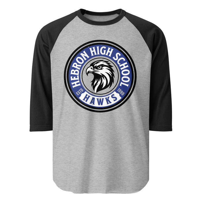 Hebron High School Hawks Unisex 3/4 sleeve Raglan T-shirt 220