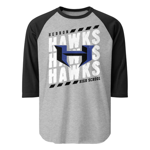 Hebron High School Hawks Unisex 3/4 sleeve Raglan T-shirt 223