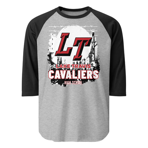 Lake Travis High School Cavaliers Unisex 3/4 sleeve Raglan T-shirt 202