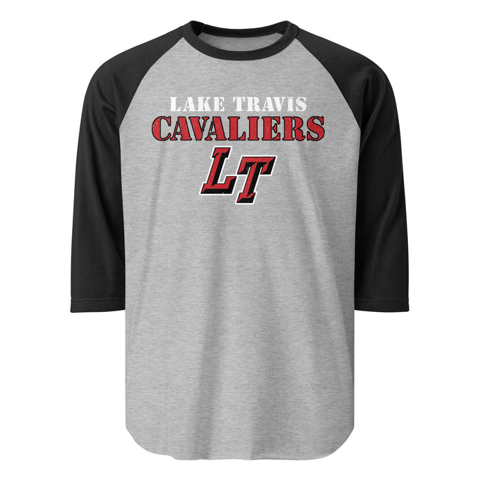 Lake Travis High School Cavaliers Unisex 3/4 sleeve Raglan T-shirt 222