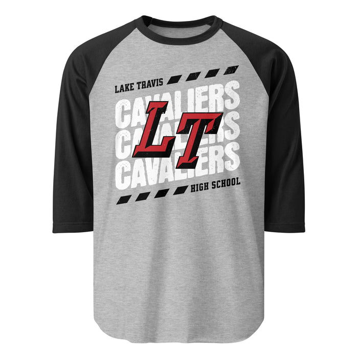 Lake Travis High School Cavaliers Unisex 3/4 sleeve Raglan T-shirt 223