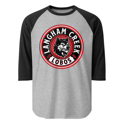 Langham Creek High School Lobos Unisex 3/4 sleeve Raglan T-shirt 220