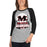 Woman wearing Martin High School Warriors Unisex 3/4 sleeve Raglan T-shirt 202