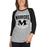 Woman wearing Martin High School Warriors Unisex 3/4 sleeve Raglan T-shirt 204