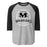 Martin High School Warriors Unisex 3/4 sleeve Raglan T-shirt 206