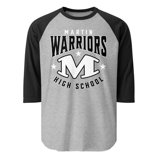 Martin High School Warriors Unisex 3/4 sleeve Raglan T-shirt 213