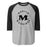 Martin High School Warriors Unisex 3/4 sleeve Raglan T-shirt 214