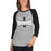 Woman wearing Martin High School Warriors Unisex 3/4 sleeve Raglan T-shirt 218