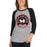 Woman wearing Martin High School Warriors Unisex 3/4 sleeve Raglan T-shirt 220