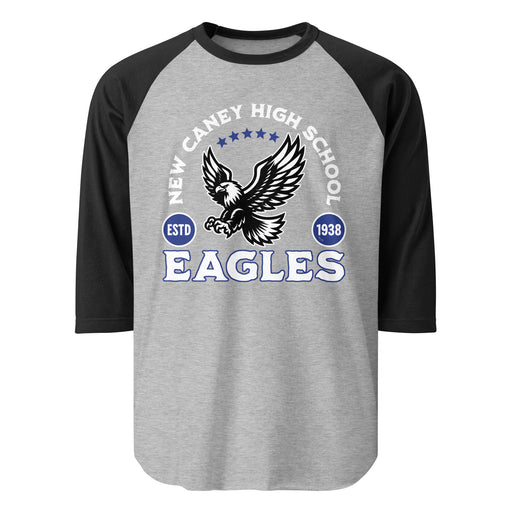 New Caney High School Eagles Unisex 3/4 sleeve Raglan T-shirt 208