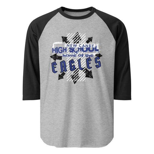 New Caney High School Eagles Unisex 3/4 sleeve Raglan T-shirt 210