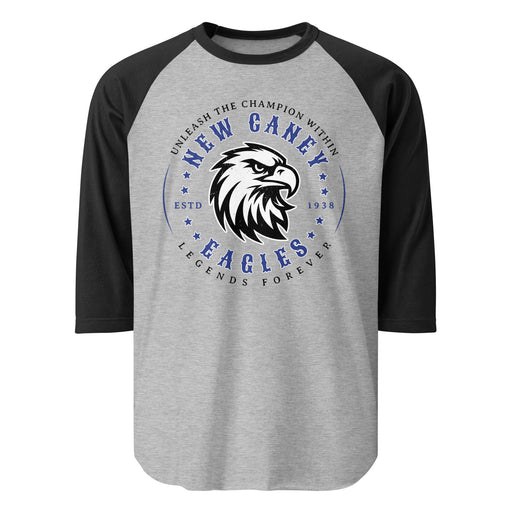 New Caney High School Eagles Unisex 3/4 sleeve Raglan T-shirt 214