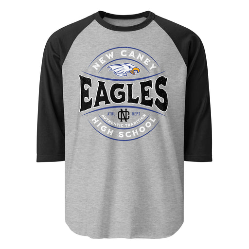 New Caney High School Eagles Unisex 3/4 sleeve Raglan T-shirt 218