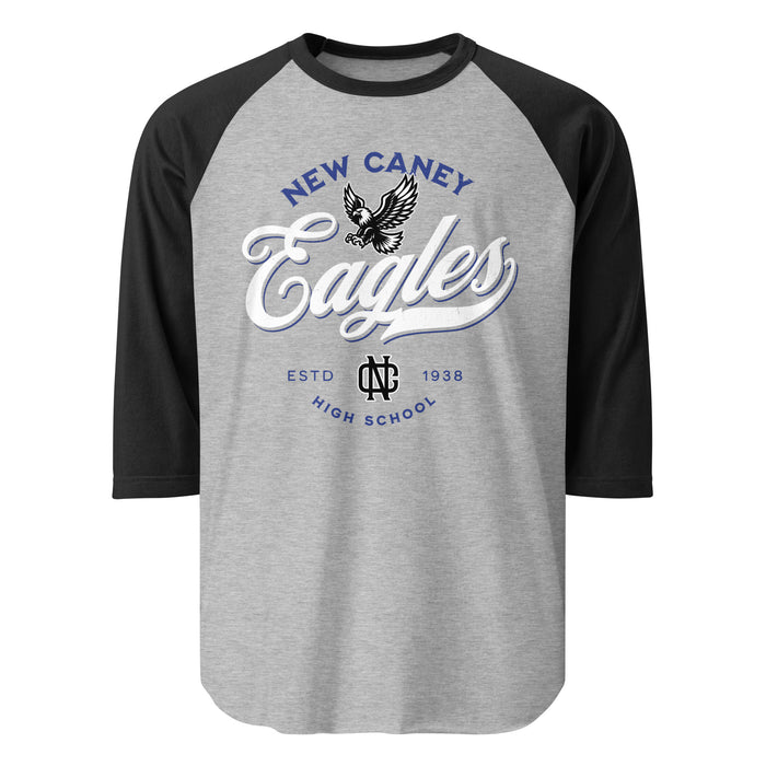 New Caney High School Eagles Unisex 3/4 sleeve Raglan T-shirt 226