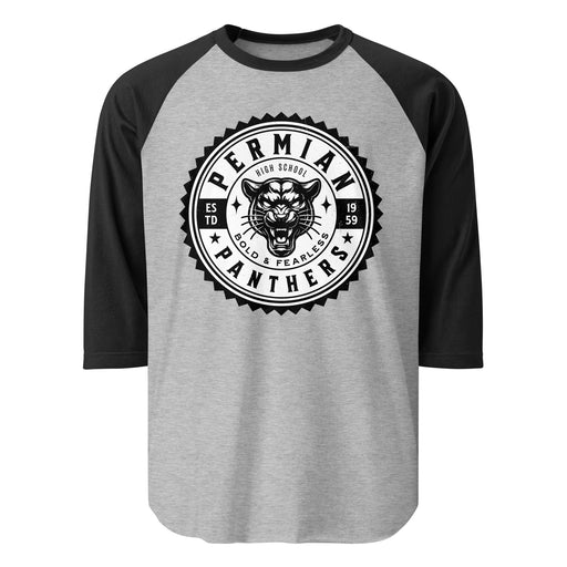 Permian High School Panthers Unisex 3/4 sleeve Raglan T-shirt 203