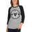 Woman wearing Permian High School Panthers Unisex 3/4 sleeve Raglan T-shirt 203