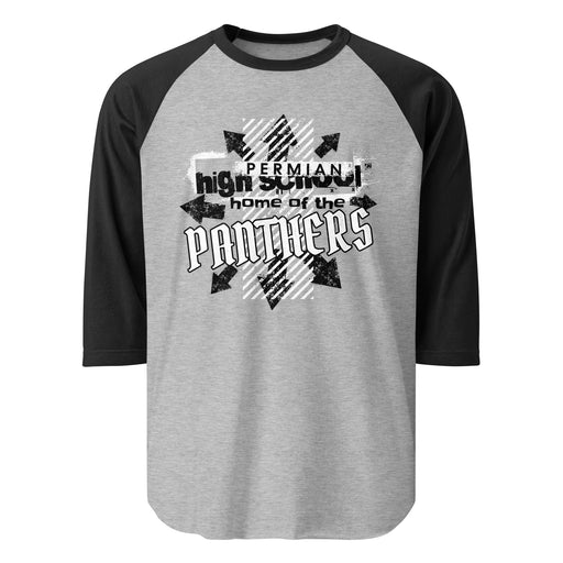 Permian High School Panthers Unisex 3/4 sleeve Raglan T-shirt 210